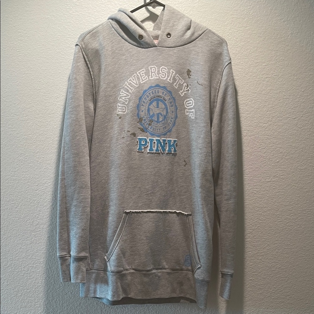 Gray University of Pink Hoodie